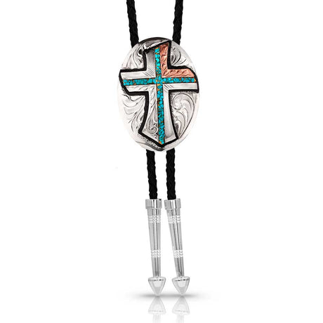 Montana Silversmiths Inner Light Turquoise Bolo Tie