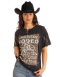 Rock & Roll Denim American Rodeo Graphic Oversized T-Shirt - Black Black