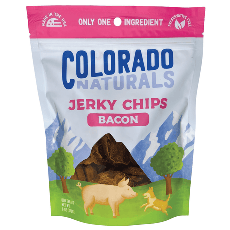 Colorado Pet Treats Colorado Naturals Bacon Jerky Chip Dog Treats - 6oz. Bacon