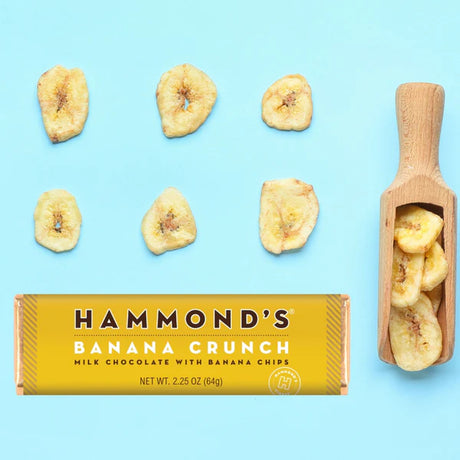 Hammond's Candies Banana Crunch Milk Chocolate Bar