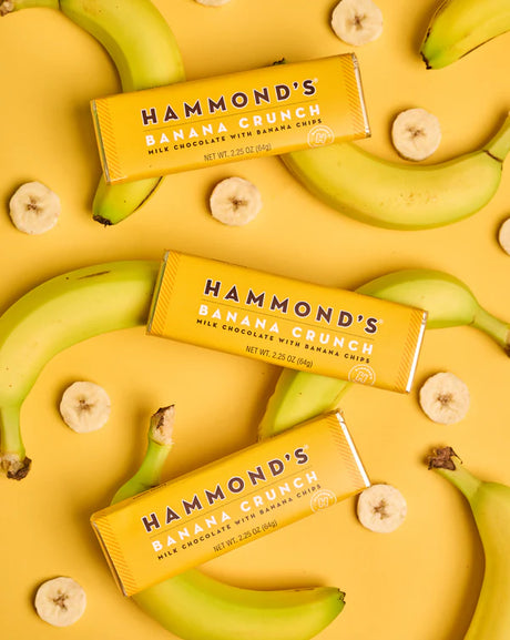 Hammond's Candies Banana Crunch Milk Chocolate Bar