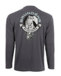 Grundens Bass Print LS Tech Tee Anchor