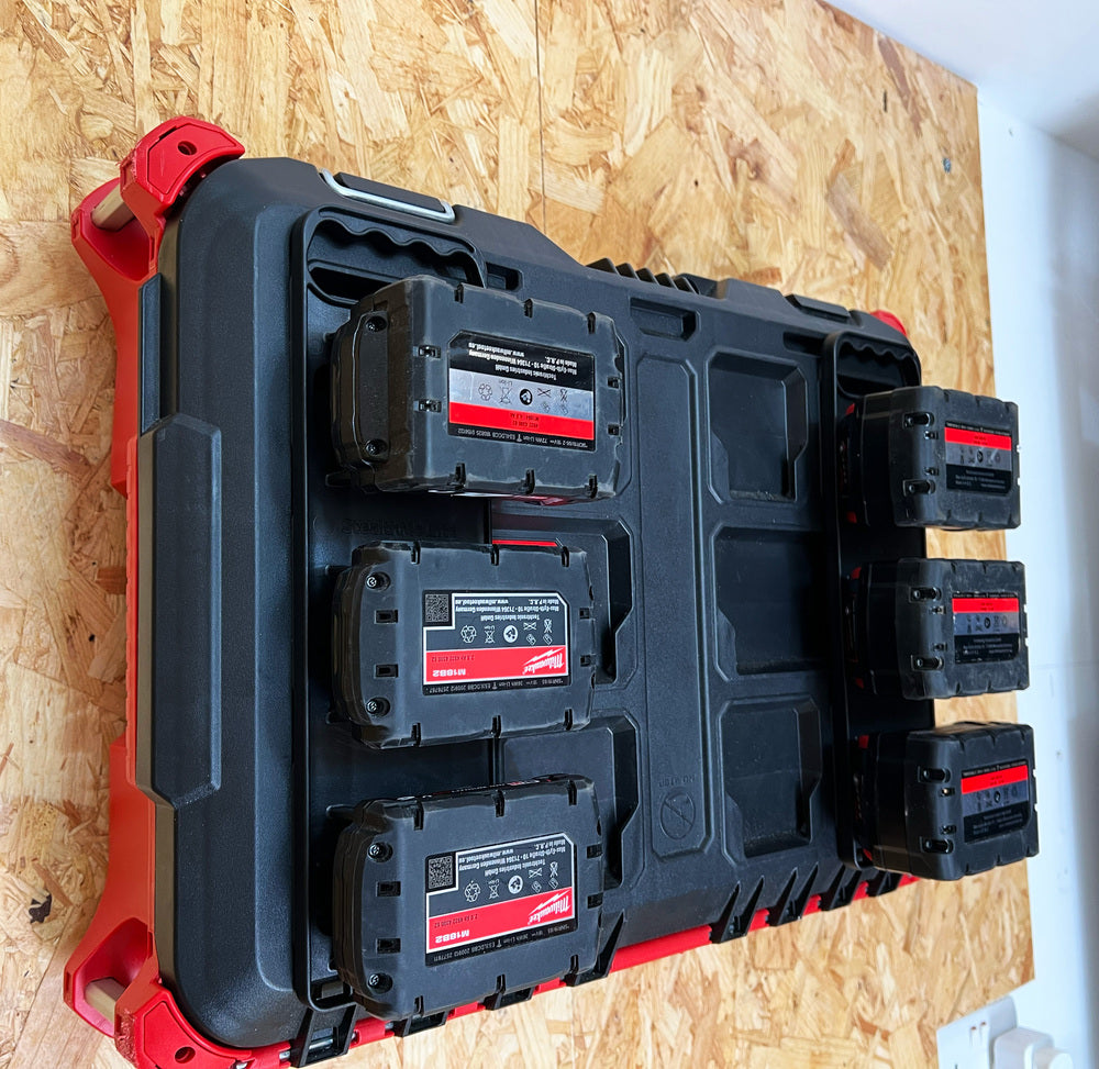 StealthMounts Battery Board With Handle And Feet For Milwaukee M18