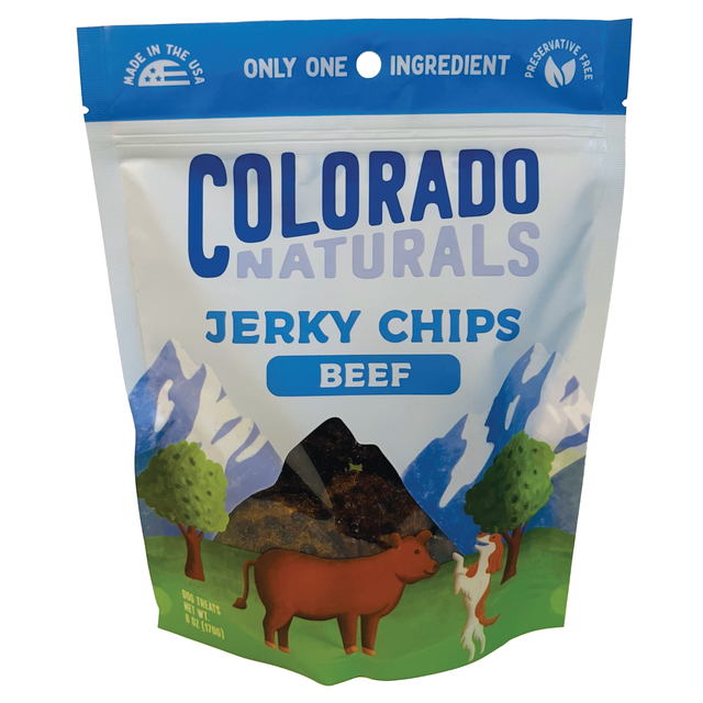 Colorado Pet Treats Colorado Naturals Beef Jerky Chip Dog Treats - 6oz. Beef