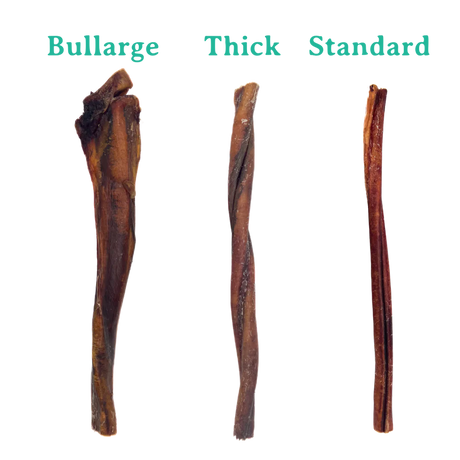 Bark 'N Big Beef Bully Stick Thick 12in - 5ct
