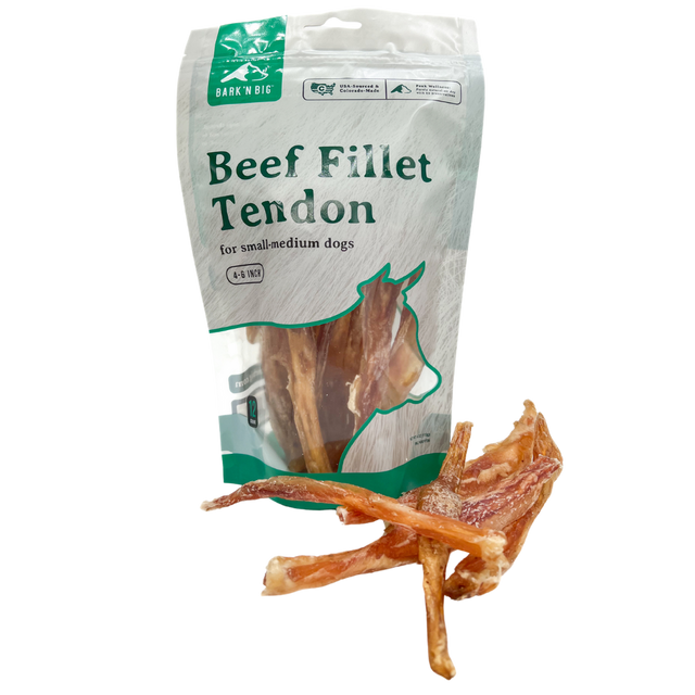 Bark 'N Big Beef Tendon Fillet 6in - 12ct 4IN-6IN