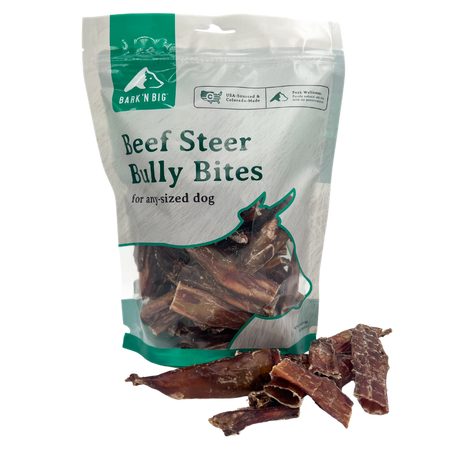 Bark 'N Big Beef Steer Bully Bites - 1lb