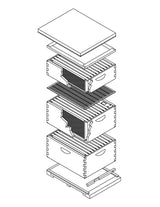 Harvest Lane Honey Beekeeping Deep Brood Box (Assembled) - 10 Frame