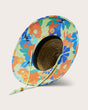 Hemlock Hats Big Kids Ross Straw Hat - Abstract Floral Abstract Floral