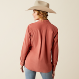 Ariat Billie Jean Corded Shirt - Light Mahogany