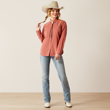Ariat Billie Jean Corded Shirt - Light Mahogany