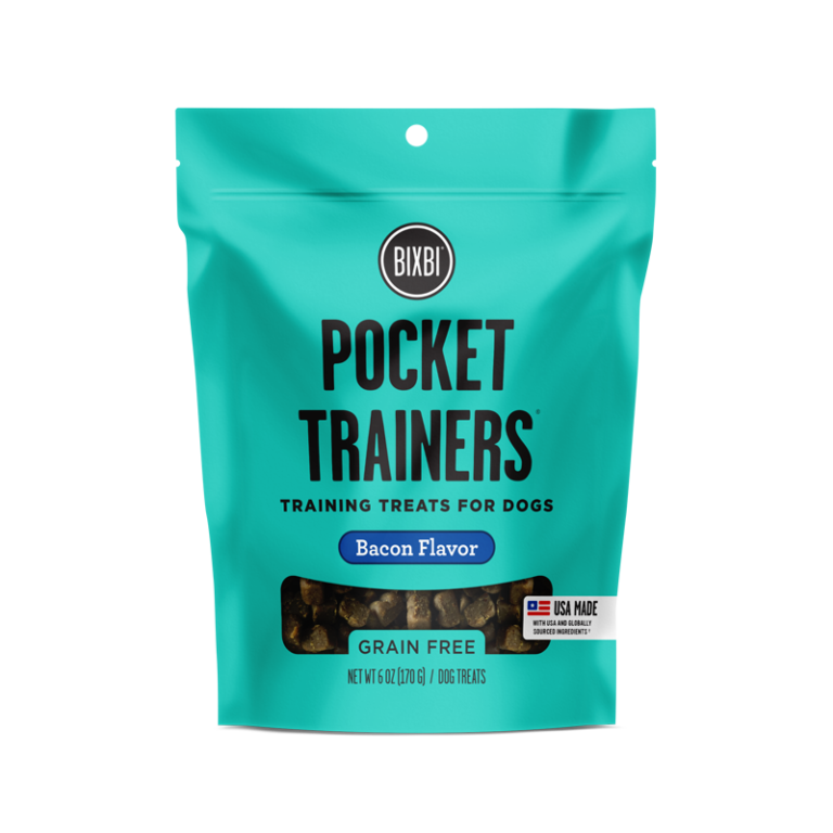 BIXBI Pet Pocket Trainers for Dogs - Bacon Recipe - 6oz Bacon