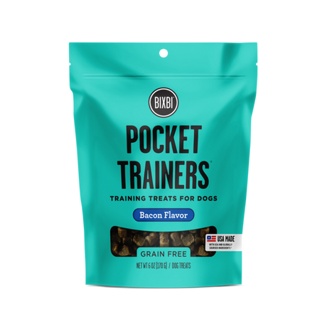 BIXBI Pet Pocket Trainers for Dogs - Bacon Recipe - 6oz Bacon