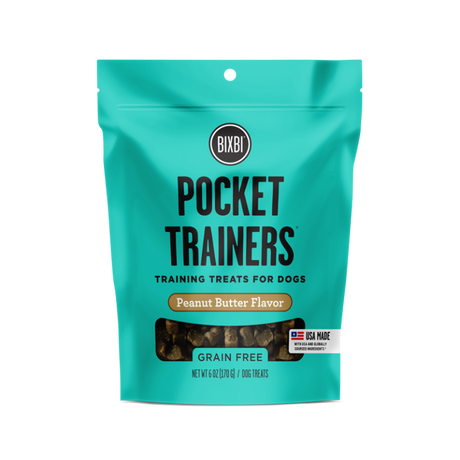 BIXBI Pet Pocket Trainers for Dogs - Peanut Butter Recipe - 6oz Peanut Butter