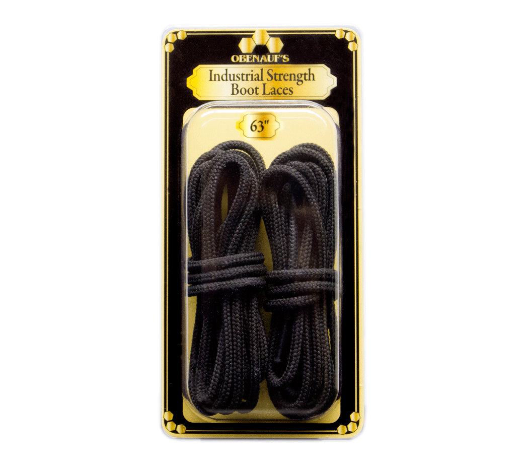 Obenauf's Industrial Strength Boot Laces Black