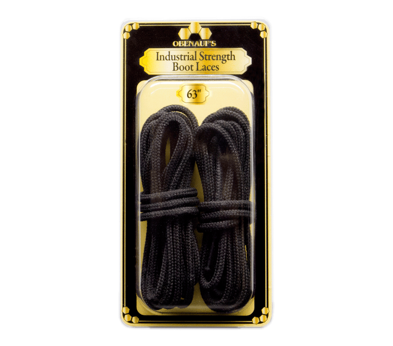 Obenauf's Industrial Strength Boot Laces Black