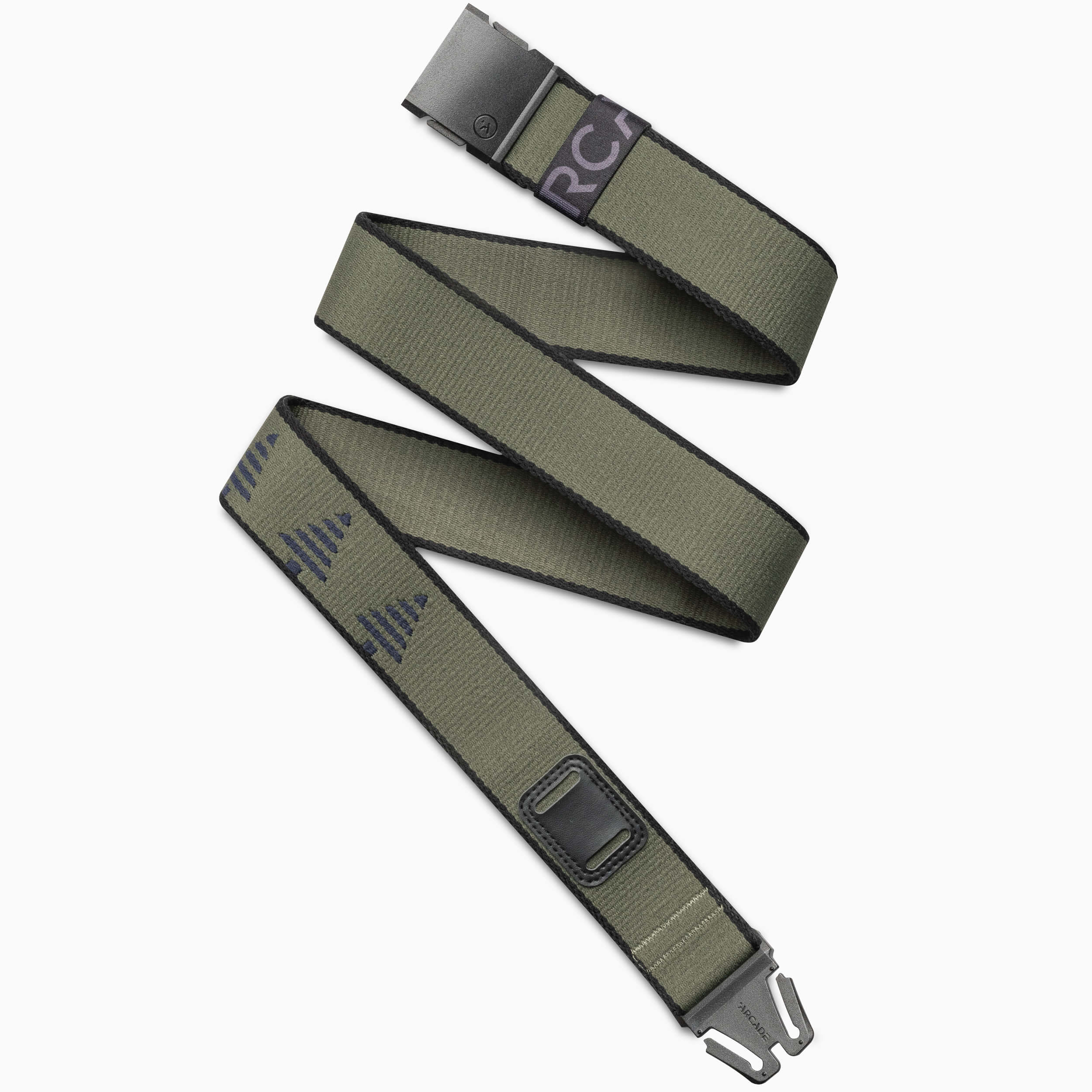 Arcade Belts Blackwood Belt - Ivy Green/black