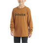 Boys' Long-Sleeve Graphic T-Shirt - Carhartt Brown