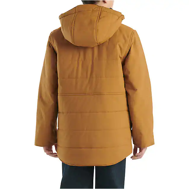 Boys' Montana Insulated Hooded Jacket - Carhartt Brown