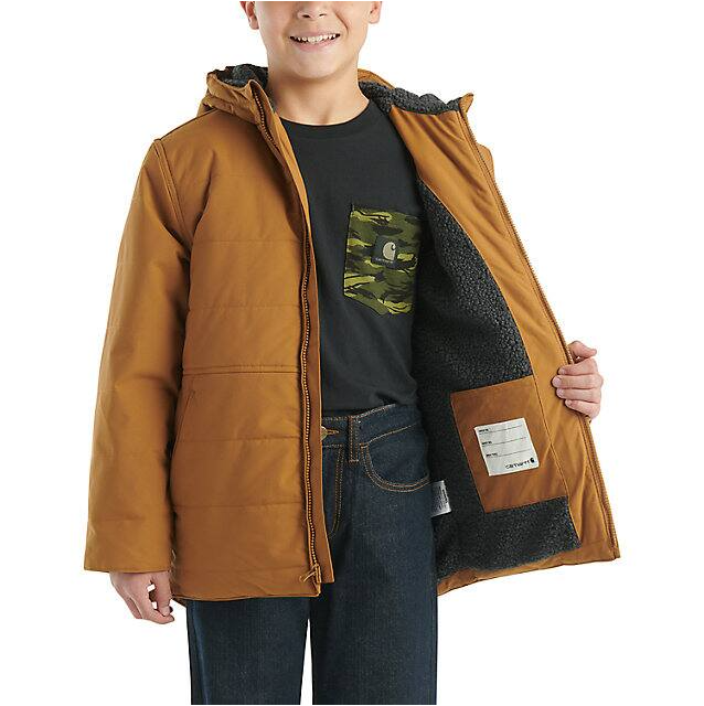 Boys' Long-Sleeve Zip-Front Coverall - Carhartt Brown