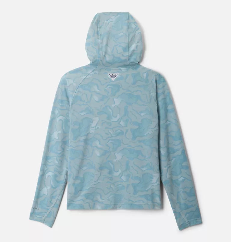 Columbia Boys PFG Uncharted Hoodie - Crushed Blue Swamplands