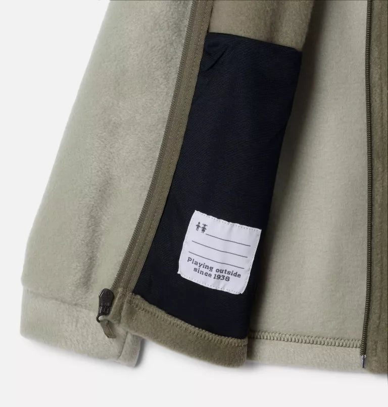 Columbia Boys Steens Mountain II Fleece Jacket - Stone Green / Safari