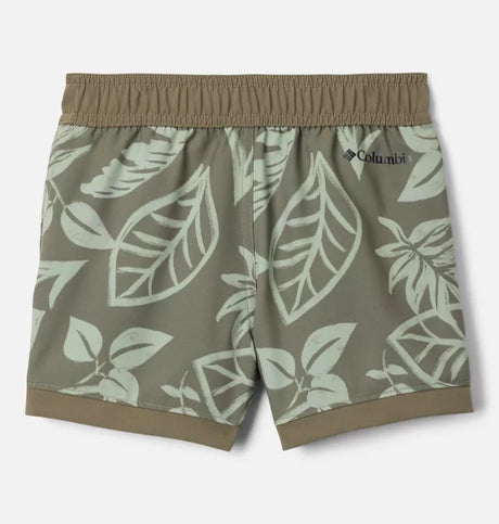 Columbia Boys Toddler Sandy Shores Board Shorts - Stone Green Pasteled Tonal