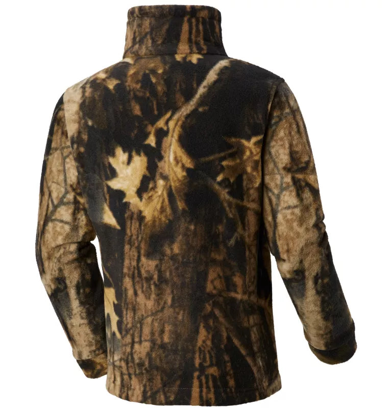 Columbia Boys Zing III Printed Fleece Jacket - Timberwolf