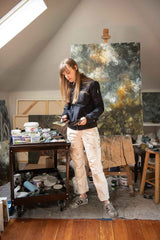 Dovetail Workwear Anna Taskpant - Painter's White Canvas