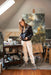 Dovetail Workwear Anna Taskpant - Painter's White Canvas