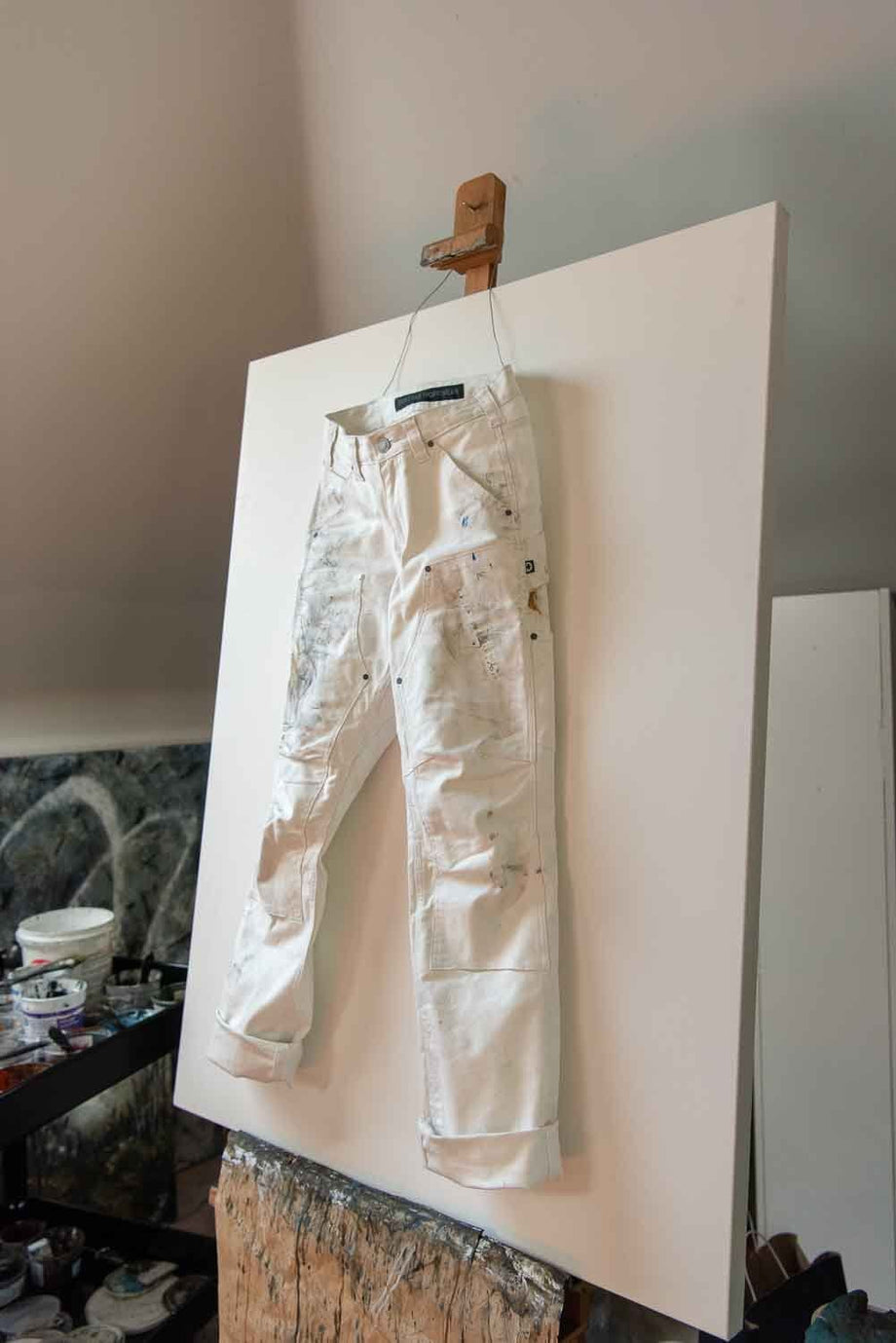 Dovetail Workwear Anna Taskpant - Painter's White Canvas