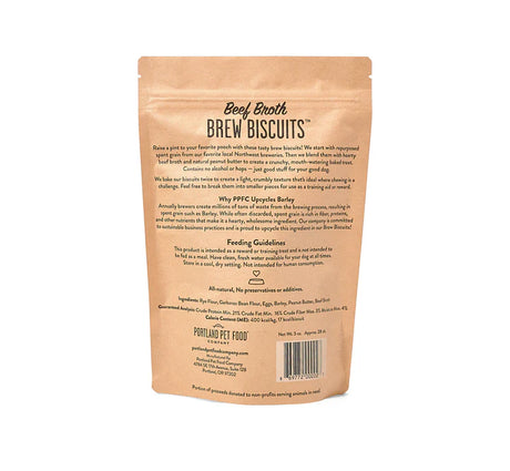 Portland Pet Food Brew Biscuits with Beef Broth Dog Treats - 5oz.