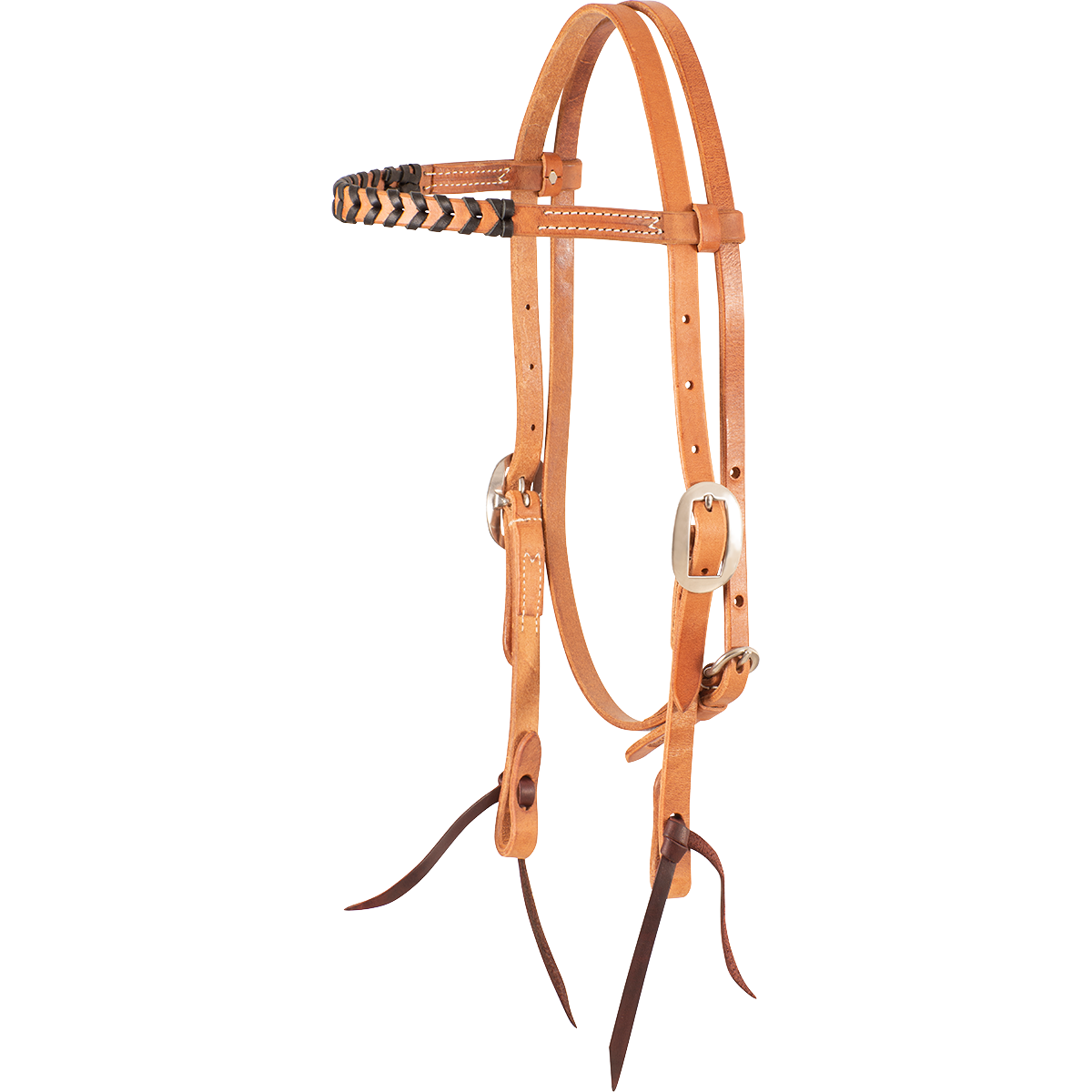 Martin Saddlery Browband Headstall - Black Lace