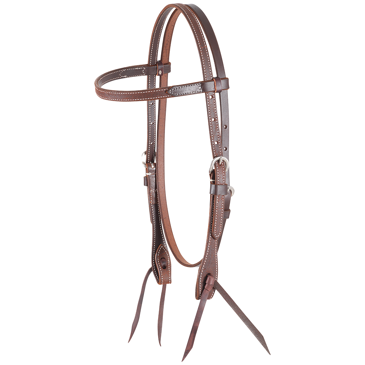 Martin Saddlery Browband Headstall 5/8-inch - Chestnut Roughout