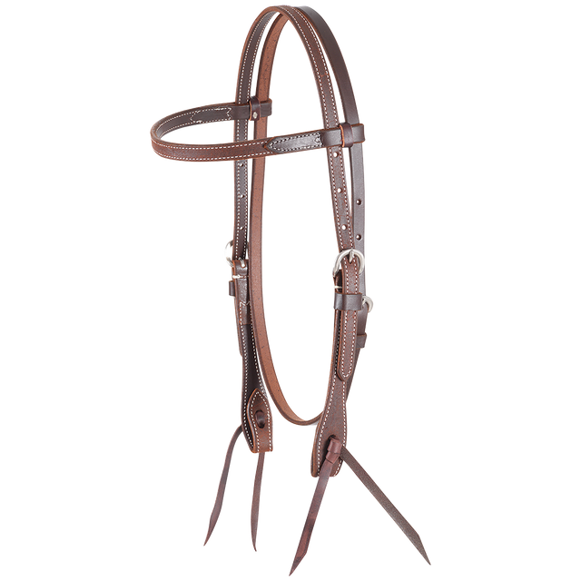 Martin Saddlery Browband Headstall 5/8-inch - Chestnut Roughout