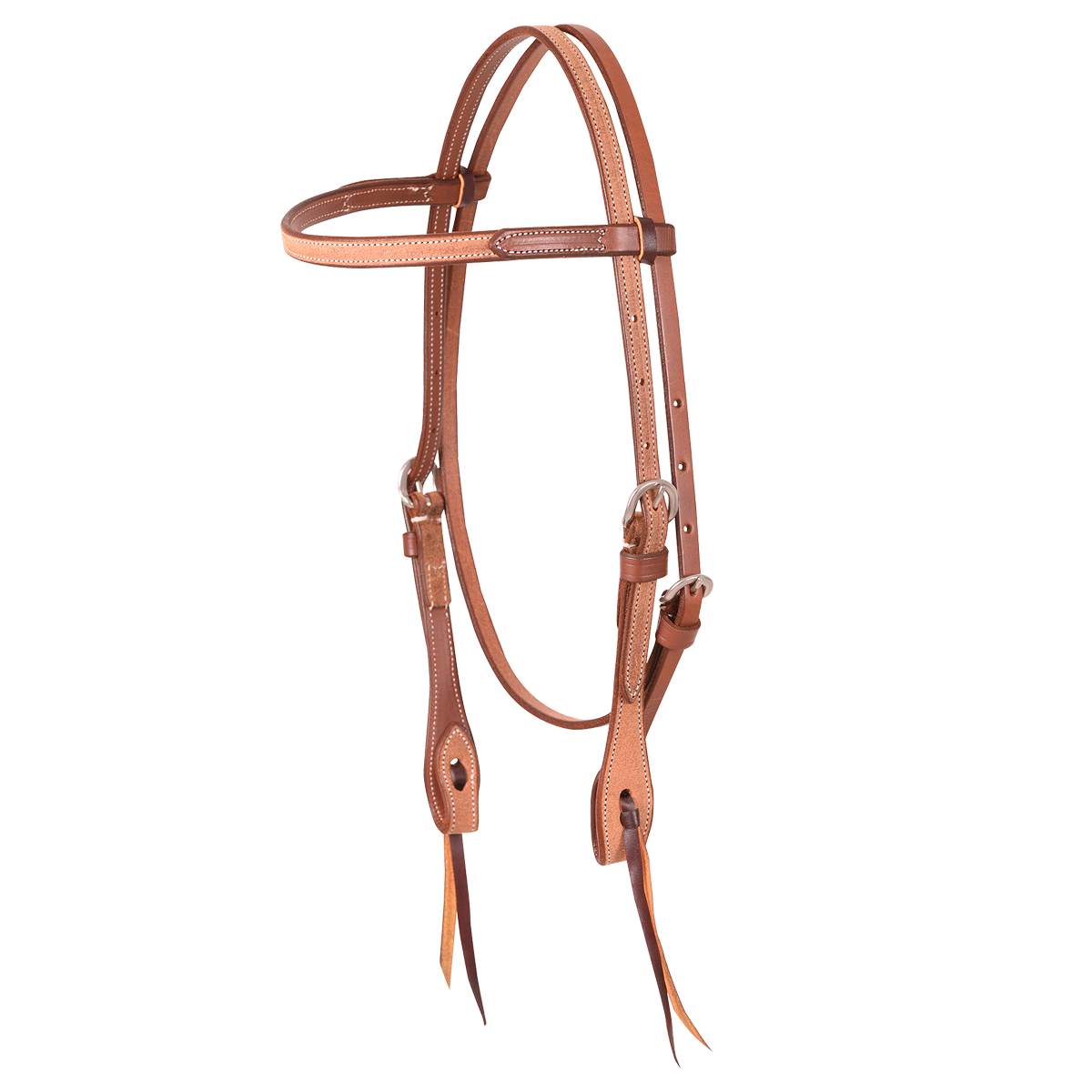 Martin Saddlery Browband Headstall 5/8-inch - Natural Roughout