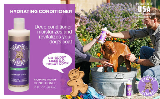 Cloudstar Buddy Rinse Hyrdating Conditioner for Dogs (Lavender & Mint) - 16oz