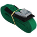 Salamander 1in Padded Cam Buckle Strap - 15ft Green Green
