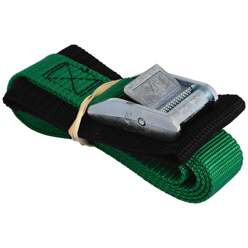 Salamander 1in Padded Cam Buckle Strap - 4ft Green Green