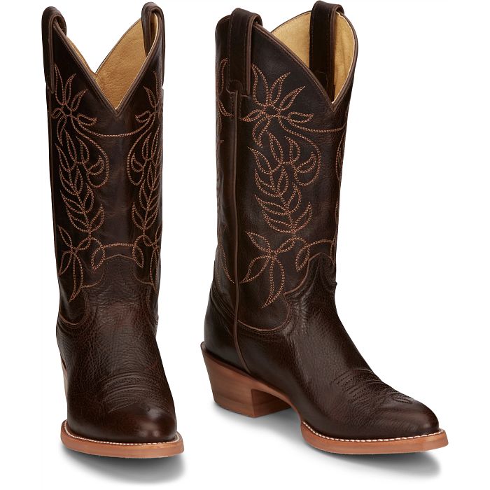 Justin Women's Rosey 12" Western Boot Espresso