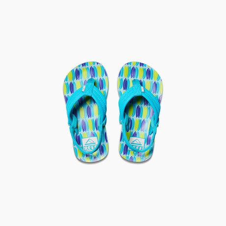 Reef Kid's Little Ahi Sandal - Blue Fish Blue Fish