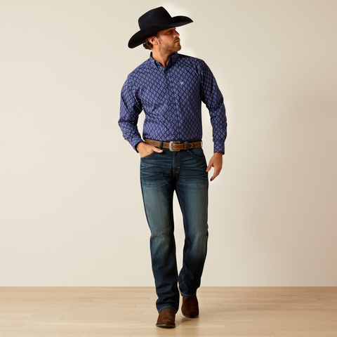 Ariat Cade Classic Fit Shirt - Navy