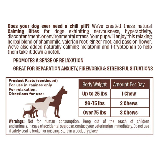 Natural Dog Company Calming Supplement - 90 Chews