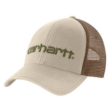 Carhartt Canvas Mesh Back Logo Graphic Cap - Oat Milk Oat Milk