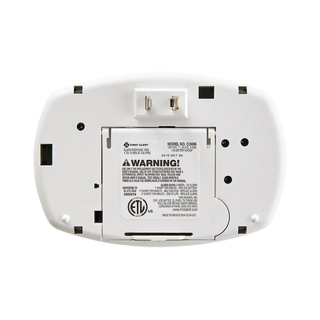 First Alert CO606 Carbon Monoxide Plug-In Alarm with Battery Backup