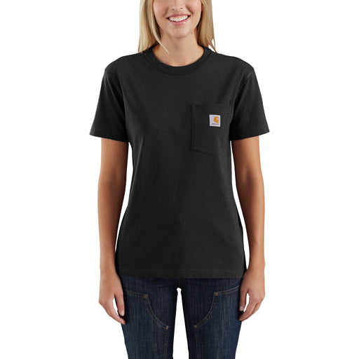 Carhartt Women's Loose Fit Heavyweight Short-sleeve Pocket T-shirt 001 black