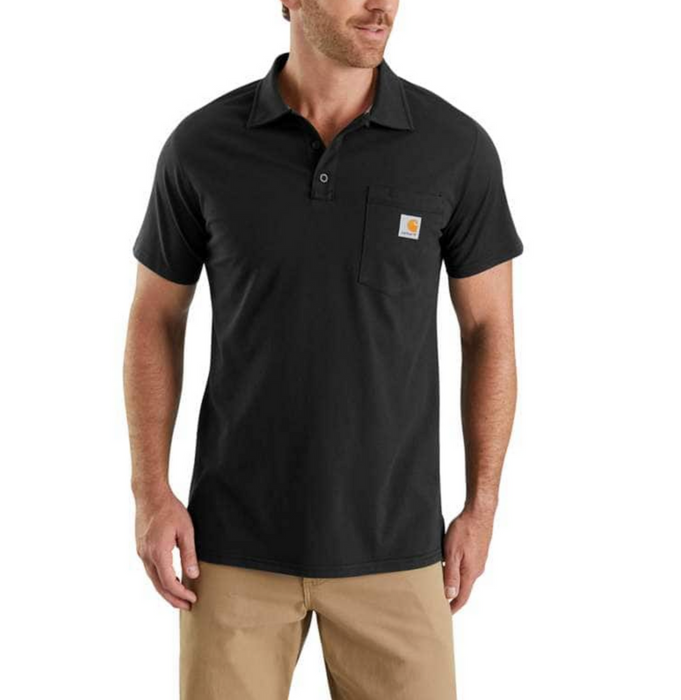 Men's Force Relaxed Fit Medium Weight Short-Sleeved Pocket Polo