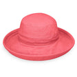 Wallaroo Hat Company Women's Casual Traveler Cotton Canvas Hat Coral