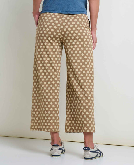 Toad & Co Chaka Wide Leg Pant - Honey Brown Floral Print