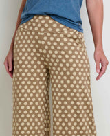 Toad & Co Chaka Wide Leg Pant - Honey Brown Floral Print